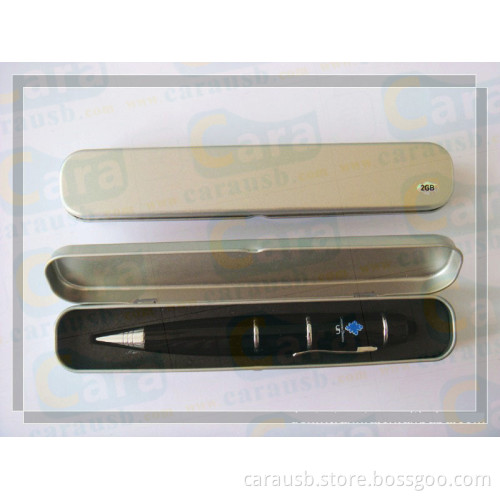 CaraUSB branding ink pen appearance usb disk with laser point